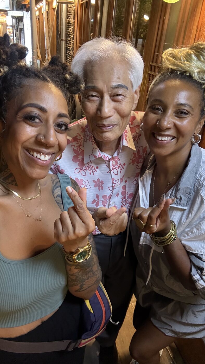 Ashleigh Bing smiling with friends